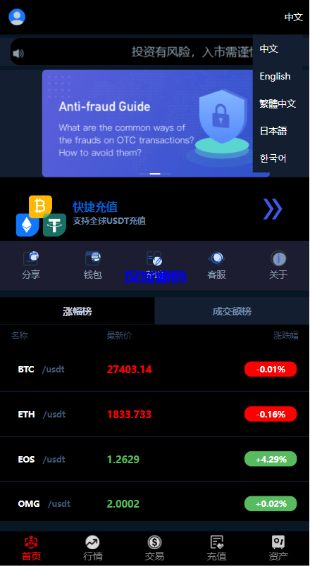图片[2]-汉城海外/海外多语言微交易系统/虚拟币微盘源码/伪交易所源码
