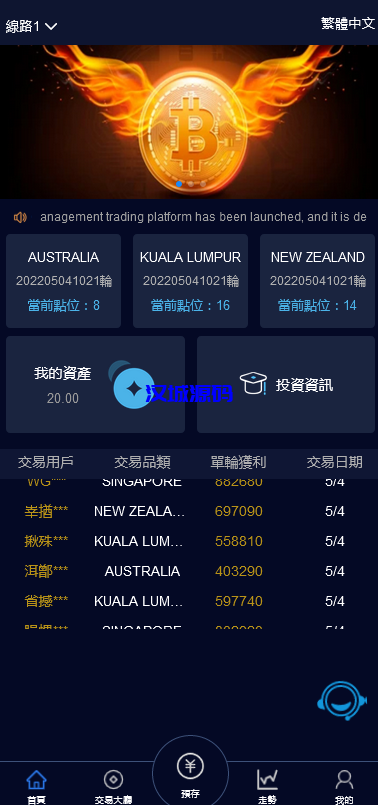 图片[2]-汉城海外/全新vue版28游戏源码/伪交易所系统/游客试玩/自带客服系统