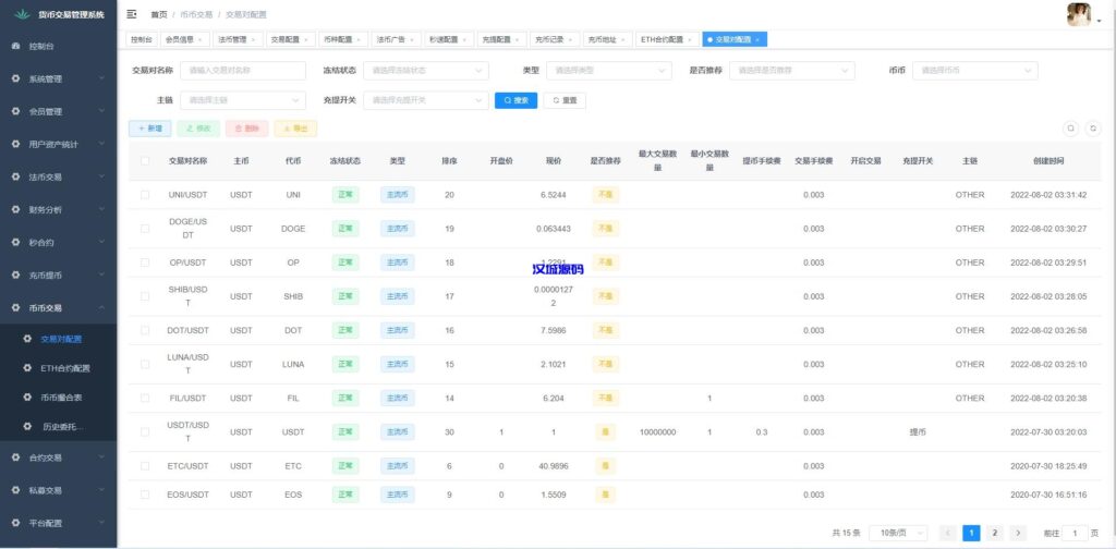 图片[24]-汉城海外/二开版java多语言区块链交易所/法币OTC交易/币币秒合约/合约杠杆交易所