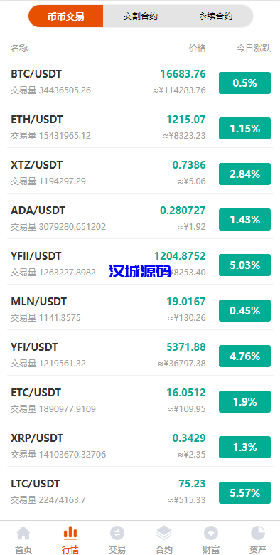 图片[2]-汉城海外/全新UI多语言交易所/永续合约交易/基金理财/锁仓质押交易所源码