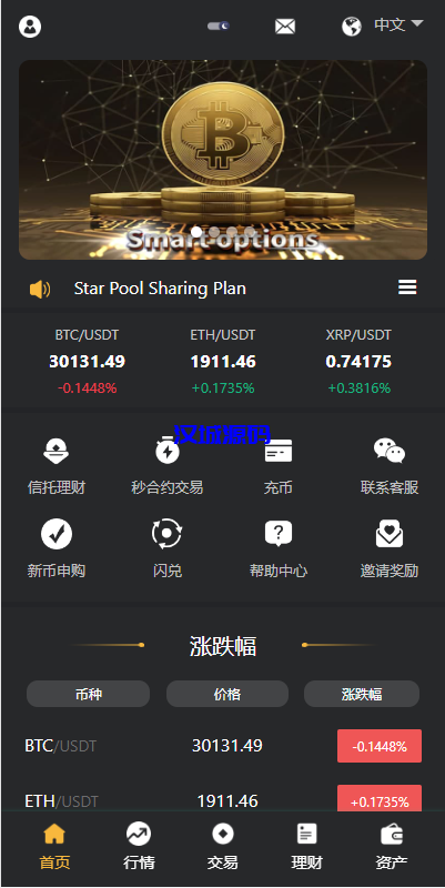 图片[1]-汉城海外/多语言交易所系统/秒合约交易/理财认购矿机闪兑贷款/平台币
