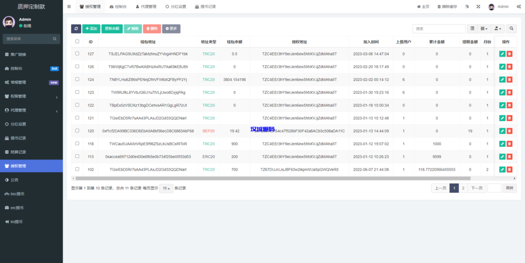 图片[14]-汉城海外/独家多语言4链授权盗u系统/海外质押授权源码/前端vue