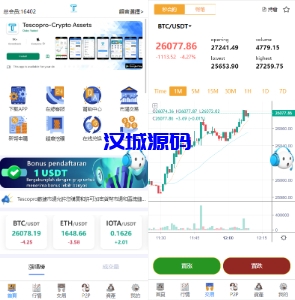 汉城海外/新版多语言交易所系统/秒合约币币交易/P2P理财派单抢单