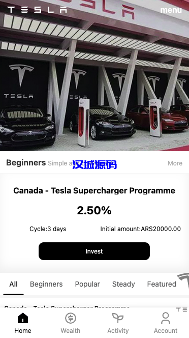 图片[1]-新版海外特斯拉投资系统/多语言投资理财/前端vue-汉城海外源码