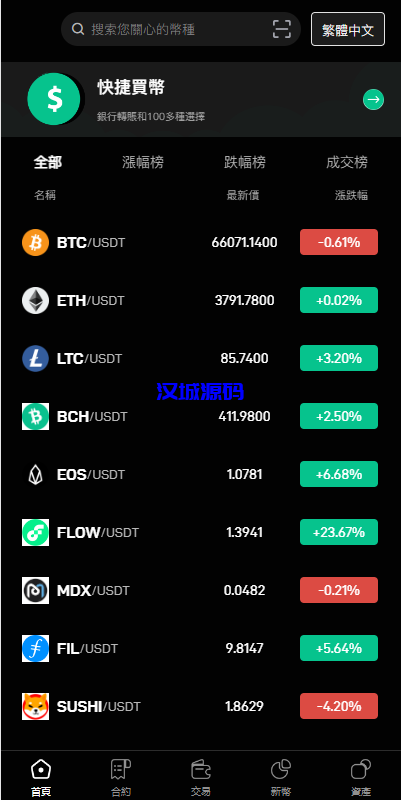 图片[3]-多语言交易所系统/秒合约交易/币币合约/c2c/质押投资-汉城海外源码