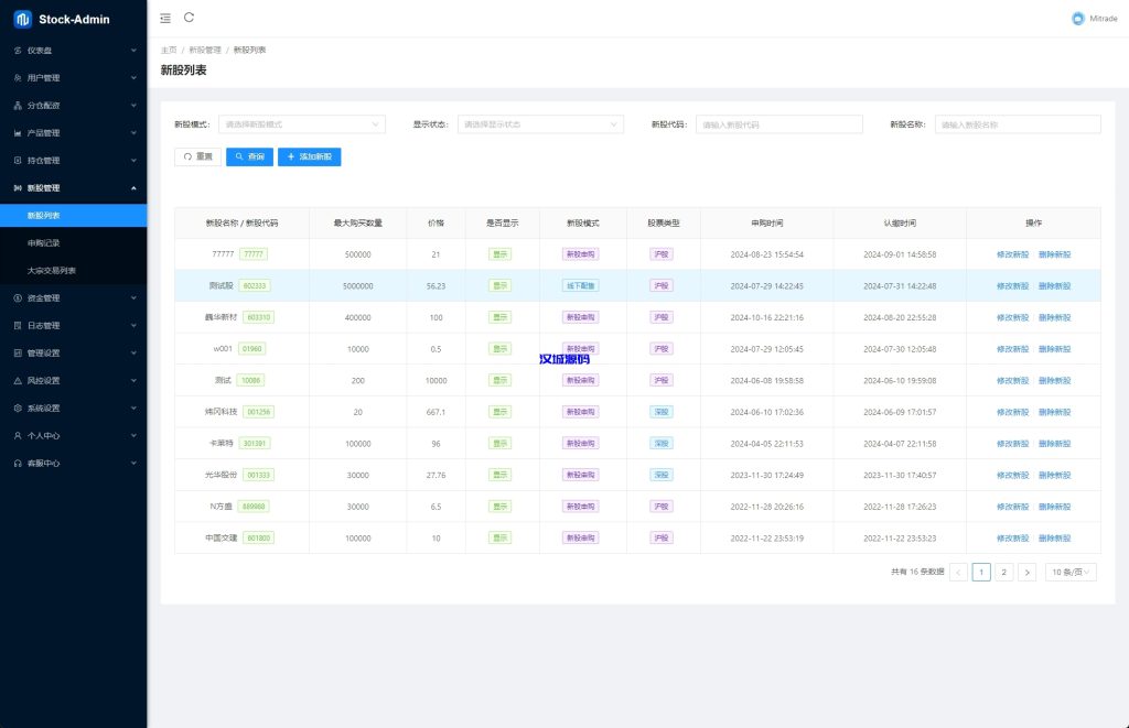 图片[20]-A股系统/Java股票系统/新股申购/大宗交易/股票交易系统-汉城海外源码