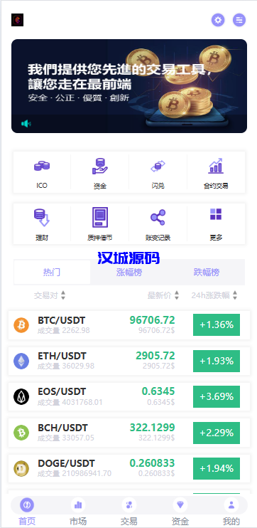 图片[1]-多语言JAVA交易所系统/永续/期权/质押/理财-汉城海外源码