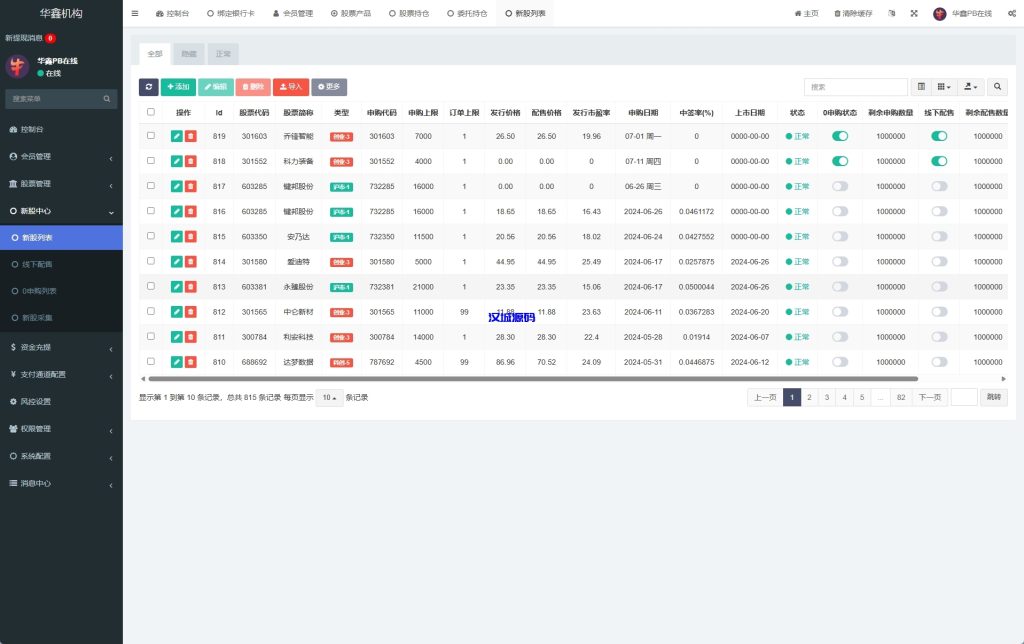 图片[13]-A股股票交易系统/新股申购/证券交易/前端VUE-汉城海外源码