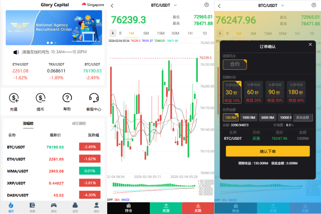 海外微盘秒合约系统/虚拟币投注竞猜/开奖预设-汉城海外源码