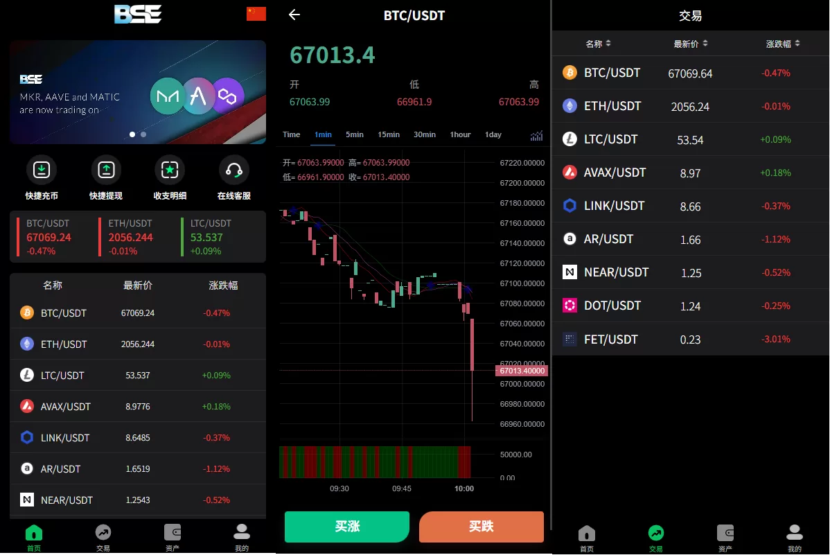 新版海外虚拟币微盘/秒合约微交易/时间盘/信用分-汉城海外源码