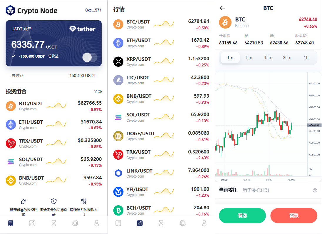海外DAPP秒合约交易所/Crypto交易所/理财/质押/贷款-汉城海外源码