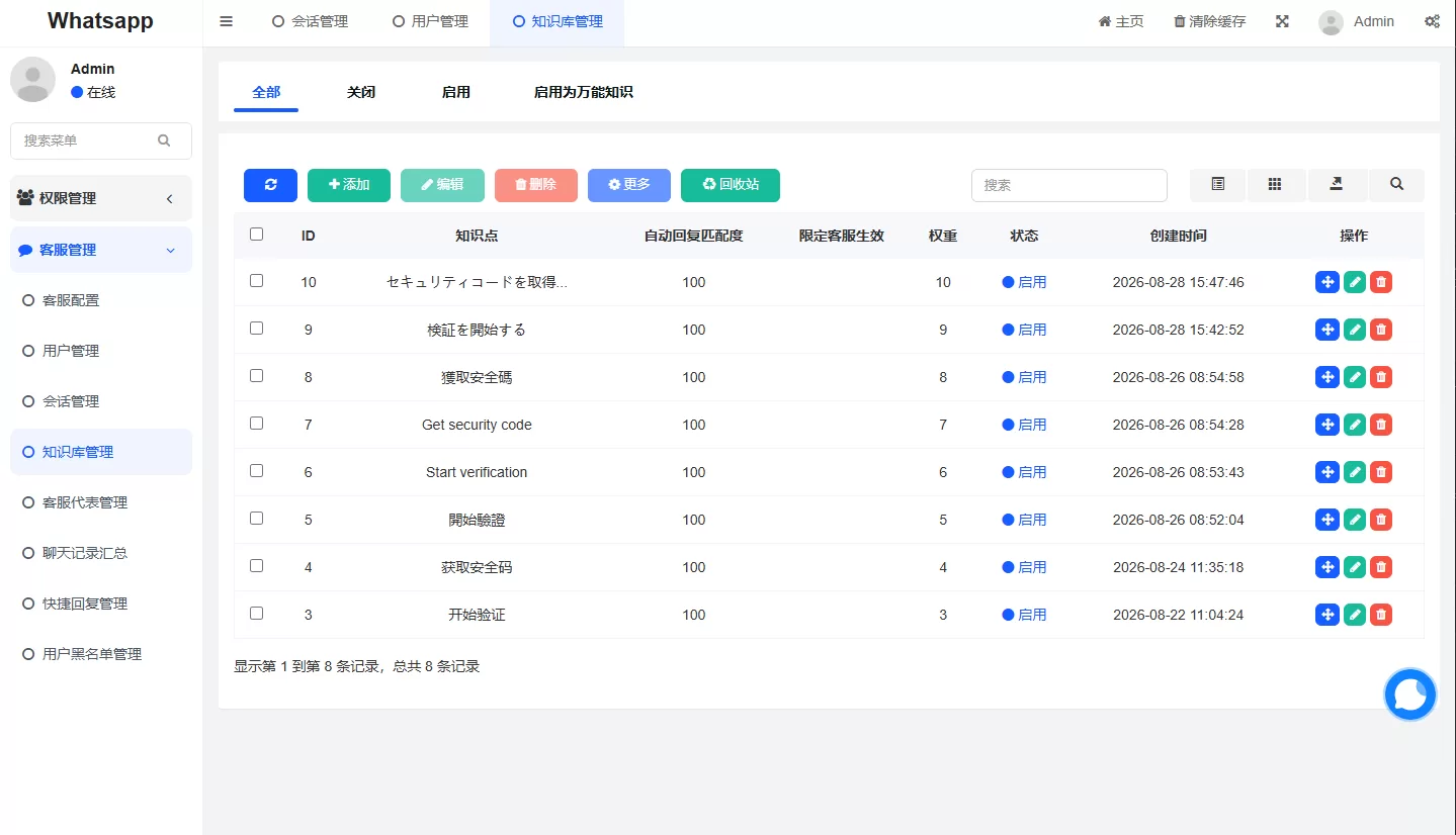 图片[12]-多语言WhatsApp盗号系统/手动上号/客服轮训/前端uniapp-汉城海外源码