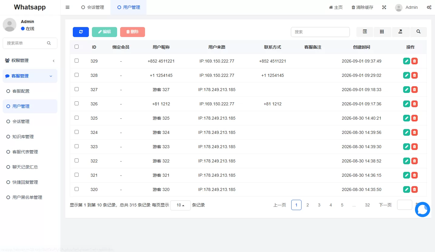 图片[10]-多语言WhatsApp盗号系统/手动上号/客服轮训/前端uniapp-汉城海外源码